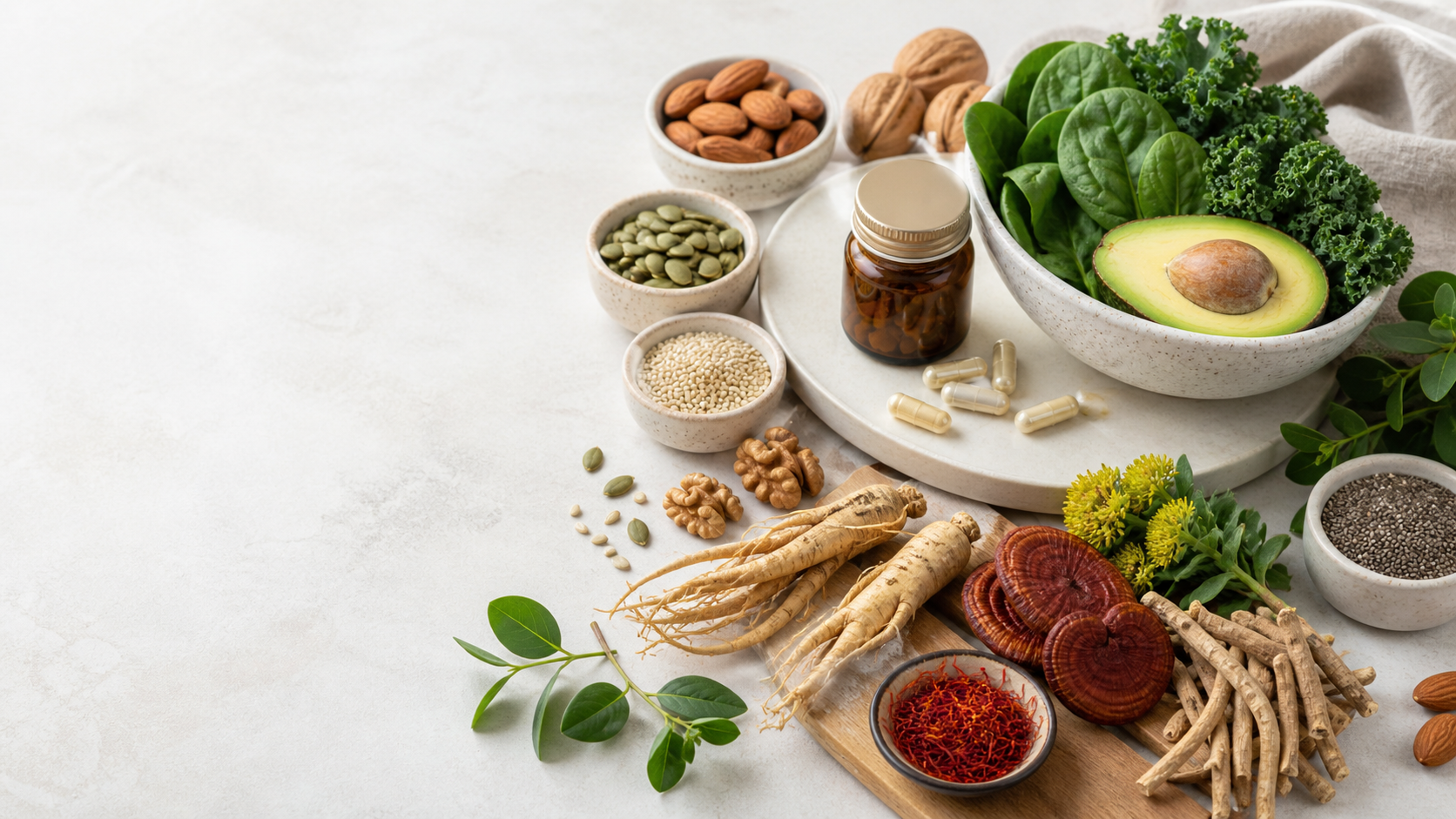 Magnesium and Herbal Adaptogens